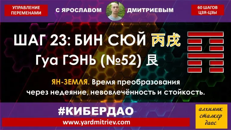 Дмитриев Я. Кибердао. Управление Переменами. Шаг 23 Бин Сюй